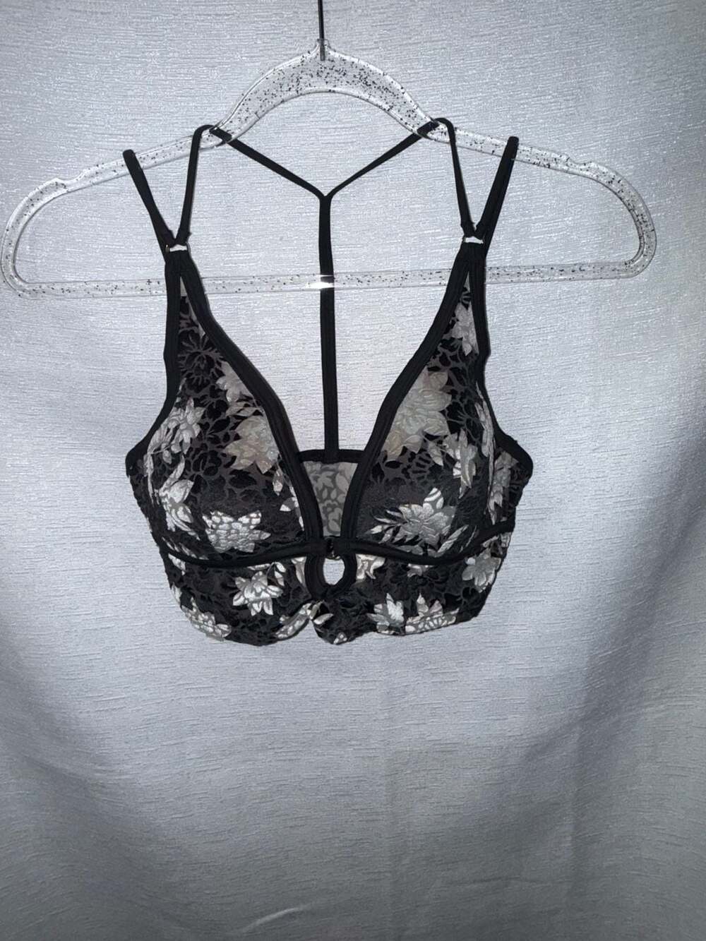 Victoria's Secret PINK Floral Velvet Lightly Lined Bralette